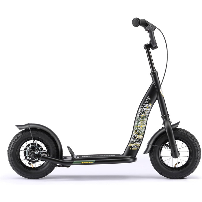 Дитячий самокат STAR SCOOTER з надувними колесами 10 дюймів для хлопчиків і дівчат від 4 років, класичний, безпечний, тестування без ризику