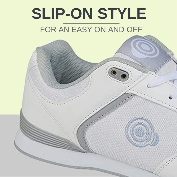 Жіночі дитячі туфлі для боулінгу/тренувань Dek Babyschuhe, білі/сірі, розмір 38