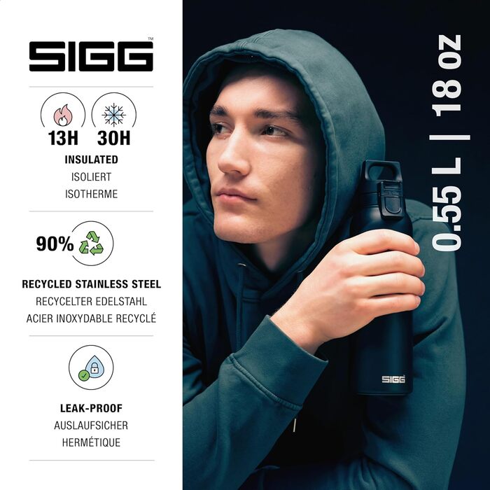 Термофляга SIGG Hot & Cold ONE: ізольована фляга з нержавіючої сталі, для гарячих та холодних напоїв