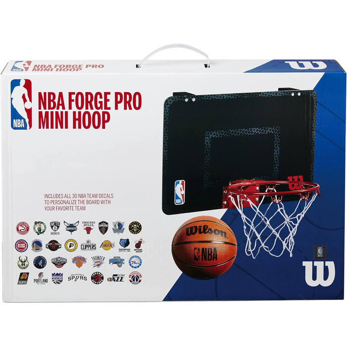 Міні-баскетбольне кільце Wilson NBA для дорослих, чорне, універсальний розмір