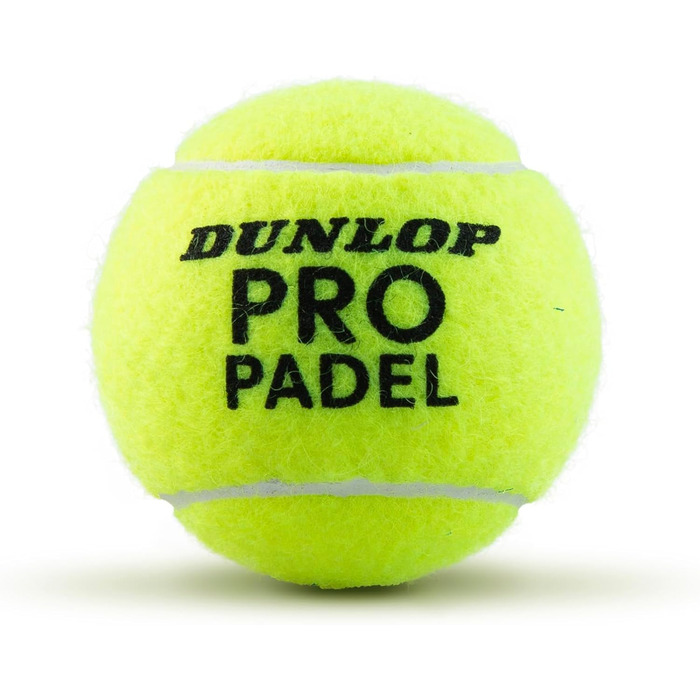 М'ячі для падел-тенісу Dunlop Pro Padel – для змагань та турнірів (3 шт.)