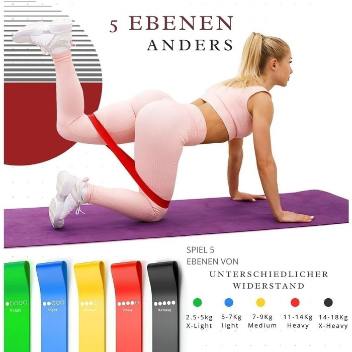 Еластичні гумки для фітнесу VOYXLIBRE + скакалка - фітнес обладнання | тренажери | гумки Theraband для дому та занять спорту