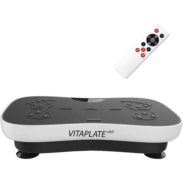 Вібраційна платформа @tec Vitaplate Mini з 99 рівнями, дисплеєм і пультом, для тренування живота, ніг і сідниць, спалювання жиру