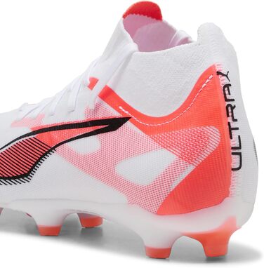 Жіночі футбольні бутси PUMA Ultra 5 Match+ Fg/Ag, 43 EU, білий/чорний/червоний