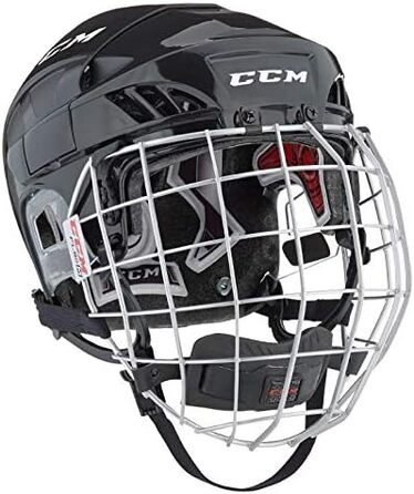 Хокейний шолом CCM Fitlite 60 Combo, червоний, S (51-56 см)