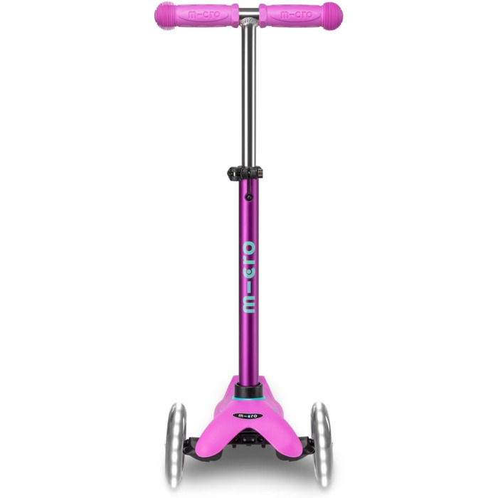 Самокат дитячий Micro Deluxe Kinder Scooter з регульованим кермом та підсвіткою коліс, лавандовий