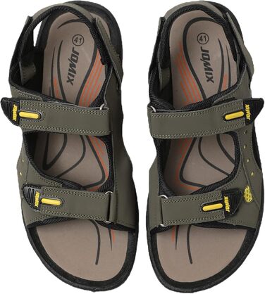 Чоловічі сандалі JOMIX для активного відпочинку на липучках: пляж, гори, подорожі (44 EU, зелені)