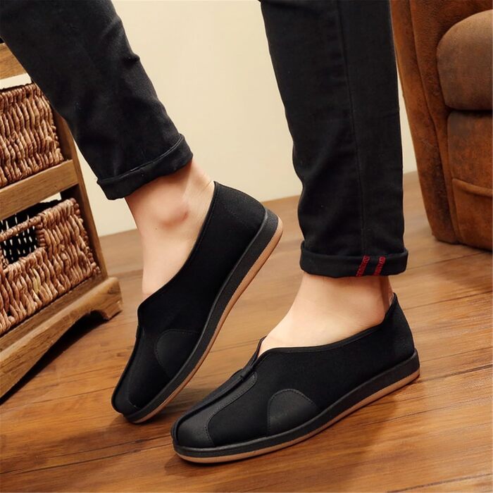 Тай-чи Кунг-фу: Взуття для тай-чи та кунг-фу, ретро стиль, комфортне, чорний (41 EU)