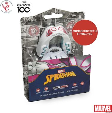 Захист для зубів Marvel Sport Spider-Gwen для дорослих та дітей, для контактних видів спорту (ругбі, ММА, бокс, джудо, хокей)