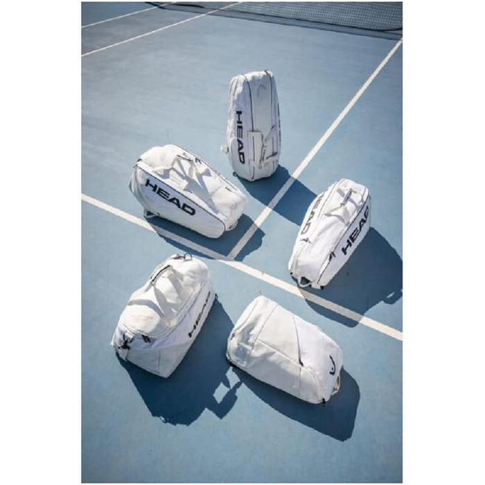 Тенісна сумка HEAD Pro X XL для дорослих, унісекс, біла/чорна