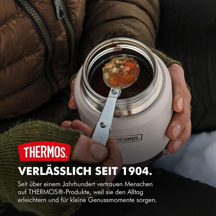 Термос для їжі Thermos ICON, 0.47 л, матовий сливовий (Plum Mat) — зберігає тепло до 14 годин