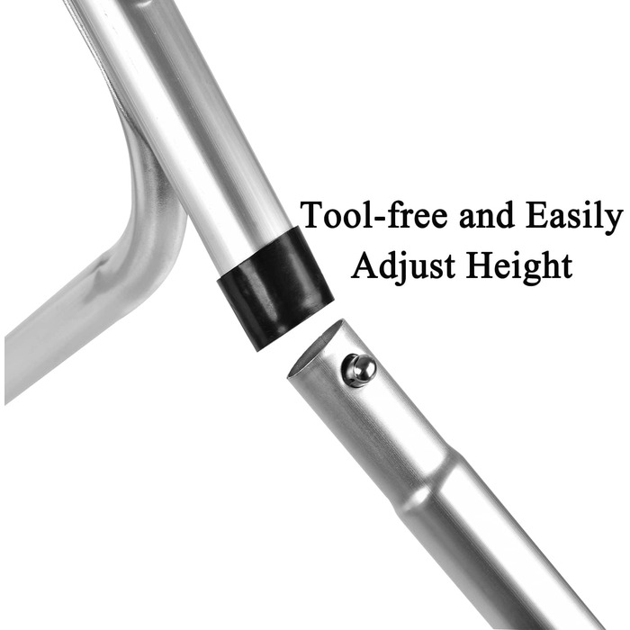 Складаний столик 60 см, портативний, для кемпінгу та пікніків, сад, на вулицю. Складаний стіл з алюмінієвим каркасом, регульована висота, 60 x 45 x 26 см, білий