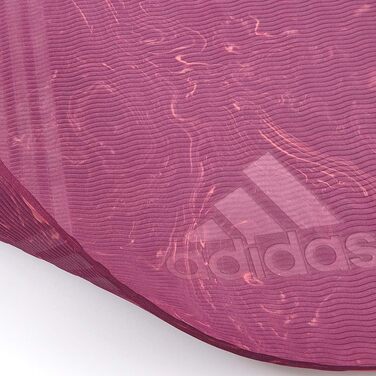 Йога-мат adidas Camo 5мм, без ПВХ, нековзний, з ременем, для йоги та пілатесу, 173×61см