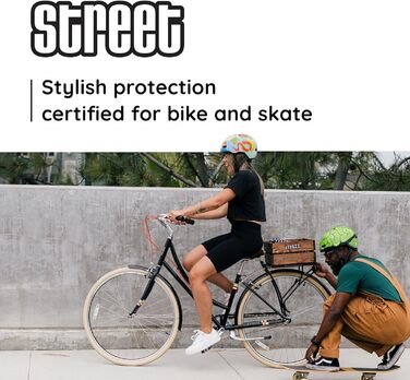 Велосипедний шолом Nutcase Street City Pearl, різнокольоровий, розмір S