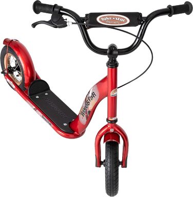 Дитячий самокат STAR SCOOTER з надувними колесами 10 дюймів для хлопчиків і дівчаток від 4 років, класичний трюковий самокат