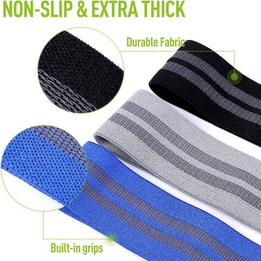 Набір еластичних стрічок для фітнесу CFX Resistance: 3 рівні опору, для йоги та силових тренувань (зелений, рожевий, фіолетовий, блакитний, чорний, сірий)