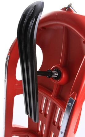 Дитячий санки Zigi-Zet Control: пластикові санки з тяговим тросом та керуванням, 2 кольори (червоний)