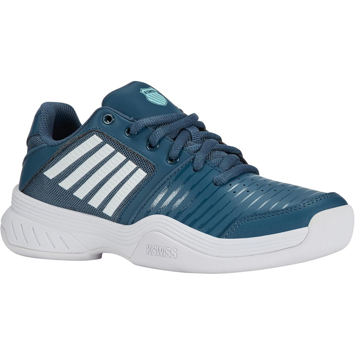 Кросівки для тенісу K-Swiss Kinder Court Express Carpet – унісекс, 38 EU, кольори: Indian Teal, White, Aqua Splash