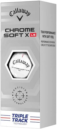 Гольф-м'ячі Callaway Chrome Soft X LS 2022, преміум якість