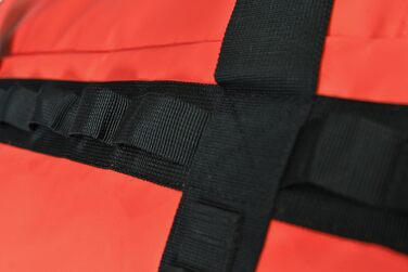 Водостійка сумка-рюкзак STEIN Metro 40 л, червона — трансформер з ПВХ-покриття, компресійними ременями та м'якими плечовими ременями