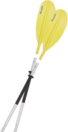 Алюмінієве двосекційне весло Sevylor K-compact, чорне/сіре/жовте, 230 см