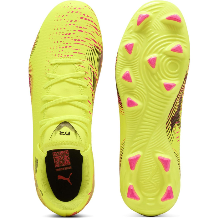 Жіночі футбольні бутси PUMA Future 8 Play Fg/Ag, 38 EU, Yellow Alert/Black/Sun Struck