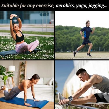 Набір вагів для зап'ястя та кісточок з регульованими ремінцями (2 шт x 0,5 кг) для фітнесу, йоги, пілатесу, аеробіки, силових тренувань (Mokka)