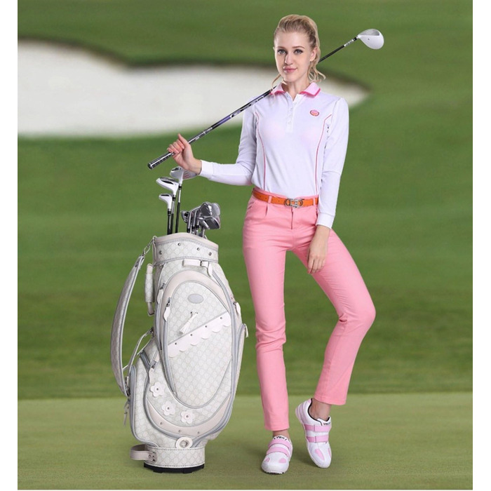 Жіночі гольф-туфлі PGM водонепроникні, без шипів, на липучці, рожеві, 38 EU