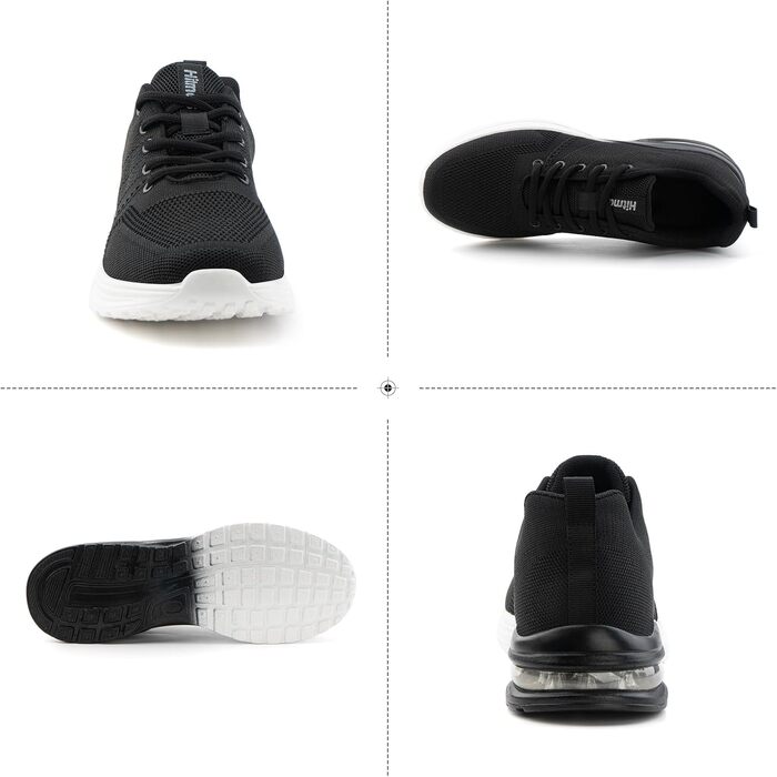 Кросівки для бігу Hitmars: спортивні, дихаючі, для чоловіків та жінок, чорний, сірий, блакитний, розміри EU 36-48