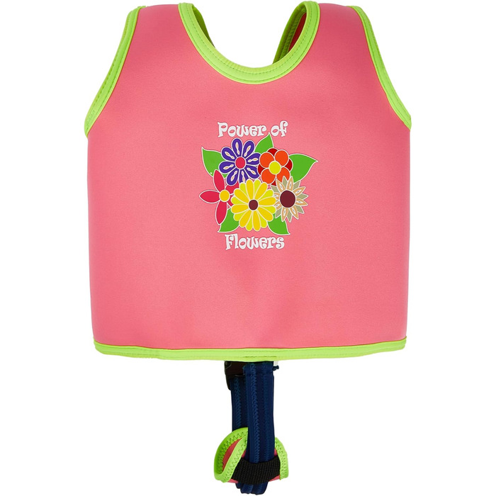 Спасальний жилет SwimBest Power of Flowers III для дітей 2-3 роки (15-19 кг) з регульованим ремінцем та знімними поплавками