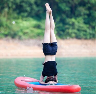 Надувна SUP-дошка Naturehike з подвійним шаром ПВХ, Drop Stitch, червона 328×72×15 см / синя 292×70×15 см