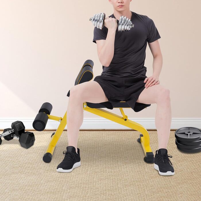 Римський стілець Hyperextension: регульований тренажер для гіперекстензії, спини та преса для домашнього спортзалу