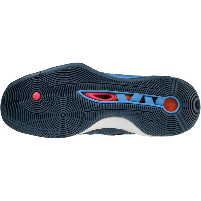 Кросівки Mizuno Wave Momentum 2 Mid - унісекс, розмір 44.5 EU, колір Dark Denim White Scarletibi