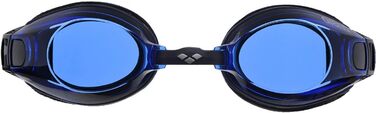 Окуляри для плавання Arena Zoom Neoprene чорно-сині, унісекс, з УФ-захистом та регульованим носиком