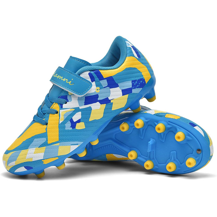 Дитячі футбольні бутси Multi Ground, професійні, легкі, для залу та вулиці, Outdoor Athletics, тренувальні (33 EU, синій)