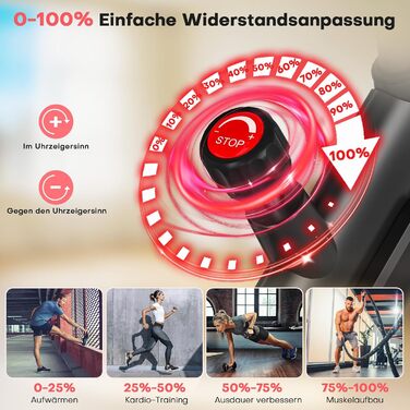 Hometrainer CHAOKE з LCD-монітором: тихе кардіотренування вдома, до 150 кг, чорно-синій