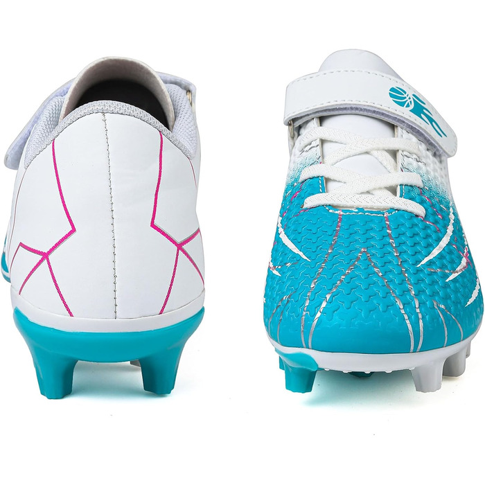 Дитячі футбольні бутси з шипами, професійні, для хлопчиків та дівчаток, розмір 35 EU, біло-блакитні