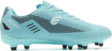 Чоловічі футбольні бутси для гри на траві, легкі, з покращеним зчепленням та комфортом (36 EU, Аквамарин Чорний)