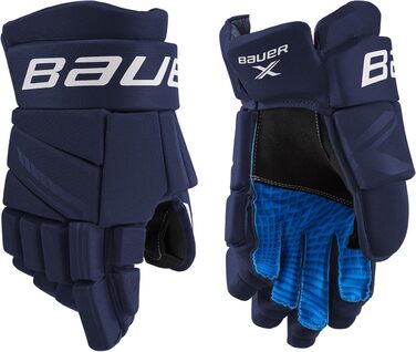 Хокейні рукавички Bauer S21 X Intermediate, чорні/білі, розмір 12