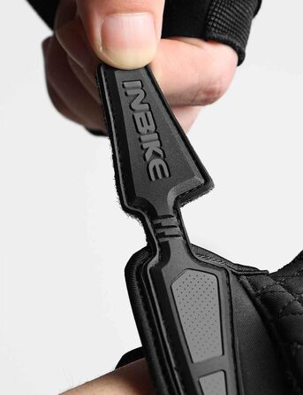 Велосипедні рукавички INBIKE Habfinger: літні, дихаючі, з TPR накладками на пальці та EVA підкладкою, антиковзкі, MTB, чоловічі/жіночі, MH020, чорний/зелений (S, чорний/помаранчевий)