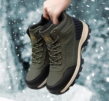 Чоловічі зимові черевики ARRIFIO BELLO: зимові черевики, вандер-черевики, трекінг черевики, утеплені, з антиковзанням, розмір 41-46, колір зелений