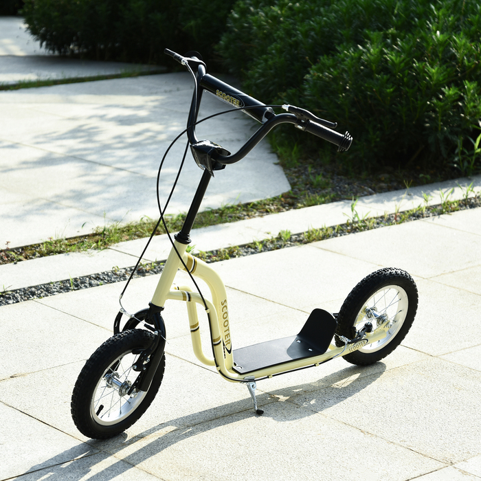 Дитячі самокати HOMCOM від 5 років, самокат Kick Scooter City Scooter з 12 дюймовими пневматичними шинами та гумовим кікбордом для безпечної їзди
