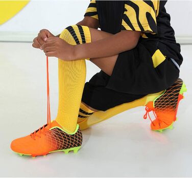 Дитячі футбольні бутси JABASIC для хлопчиків та дівчаток, оранжевого кольору, 28 EU