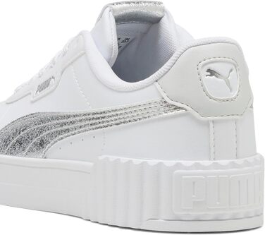 Жіночі кросівки PUMA Carina 3.0 Metallic Whisper White Silver Metallic (біло-сріблясті), розмір 38 EU