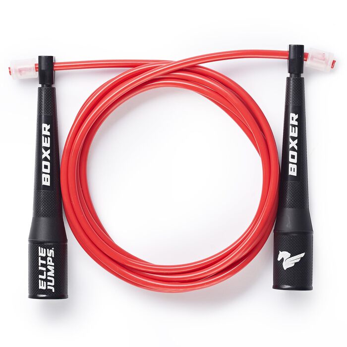 Спортивний скакалка Elite Jumps Boxer 3.0 для дорослих — швидкісна PVC скакалка для боксу, кросфіту та кардіо тренувань, регульована довжина