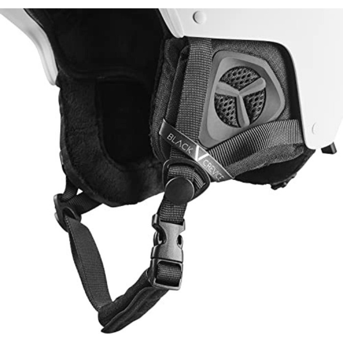 Чорний шлем для катання на лижах GERLOS I з вентиляцією, унісекс, з тримачем для маски (54-57 см)