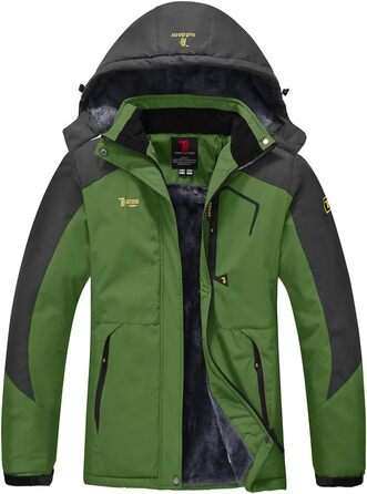 Жіноча зимова куртка YSENTO: водонепроникна, софтшелл, флісова, функціональна з капюшоном, білий (S, зелений)