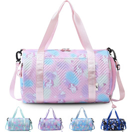 Спортивна сумка з єдинорогом, рожева - для тренувань та спорту (унісекс)