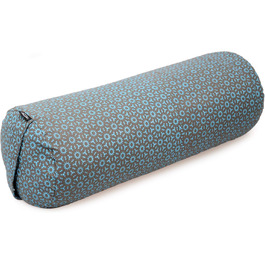 Валик для йоги Yogishop Vintage круглий, бавовна, 62x21.5 см, бордовий