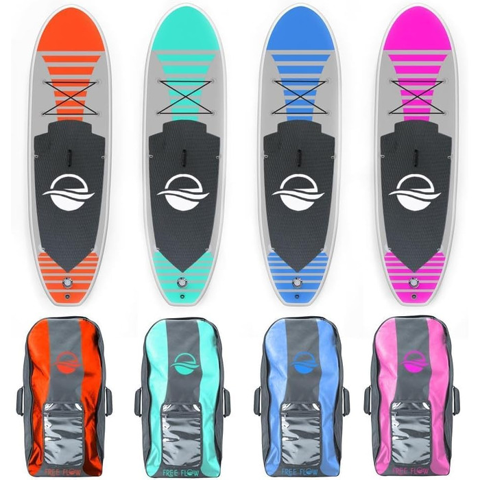 Надувна SUP-дошка SereneLife для дітей і дорослих з повним комплектом аксесуарів: антиковзке покриття, насос, весло, сумка для перенесення. Преміум якість для серфінгу та веслування на воді.